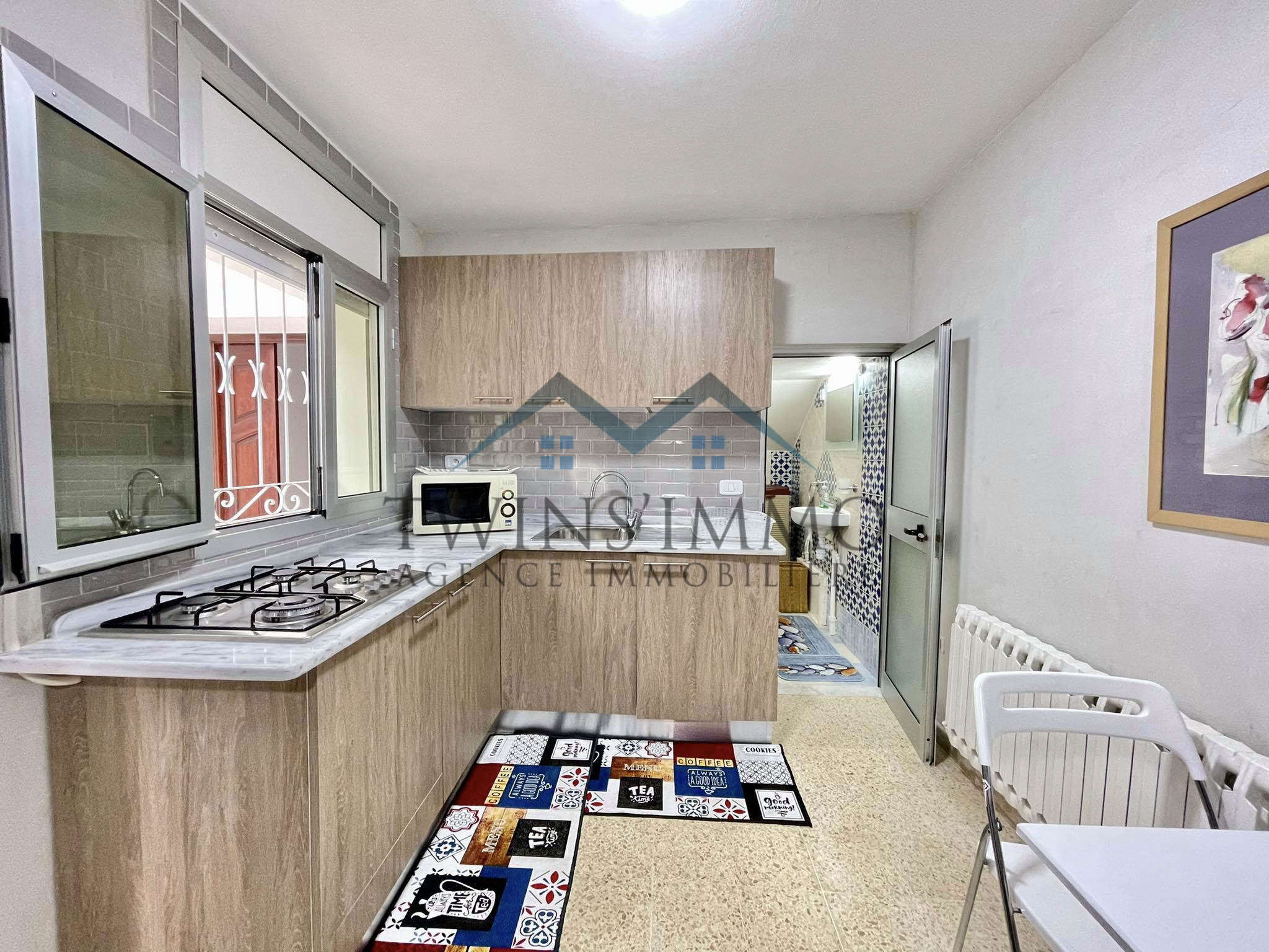 La Marsa Cite Erriadh Location Appart. 1 pice Duplex meubl  la marsa
