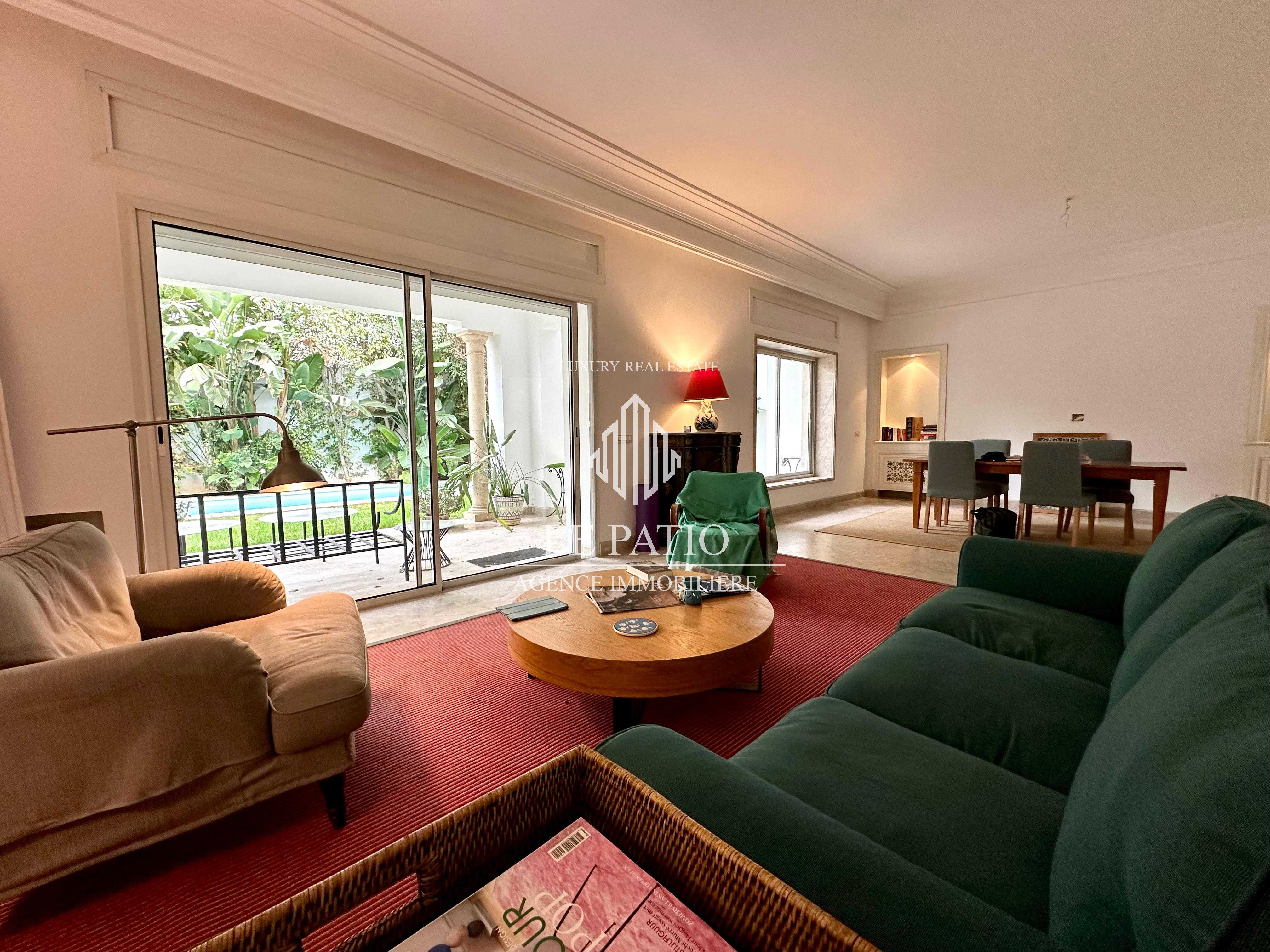 La Marsa Marsa Ennassim Location Maisons Villa s3 avec jardin et piscine  la marsa