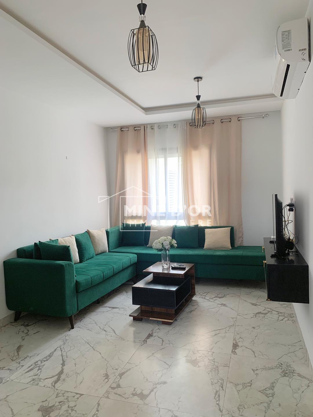 La Soukra La Soukra Location Appart. 2 pices Al apprt s1 meubl a la nouvelle soukra