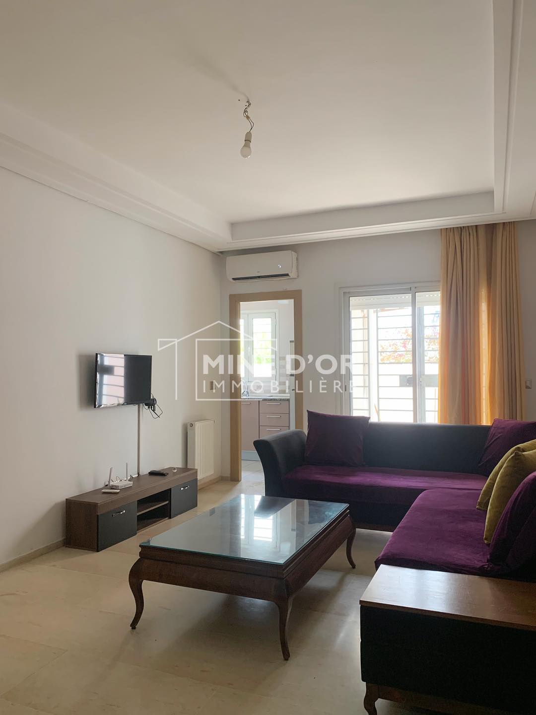 La Soukra La Soukra Location Appart. 3 pices Al apprt s1 meubl au rdc a la nouvelle soukra
