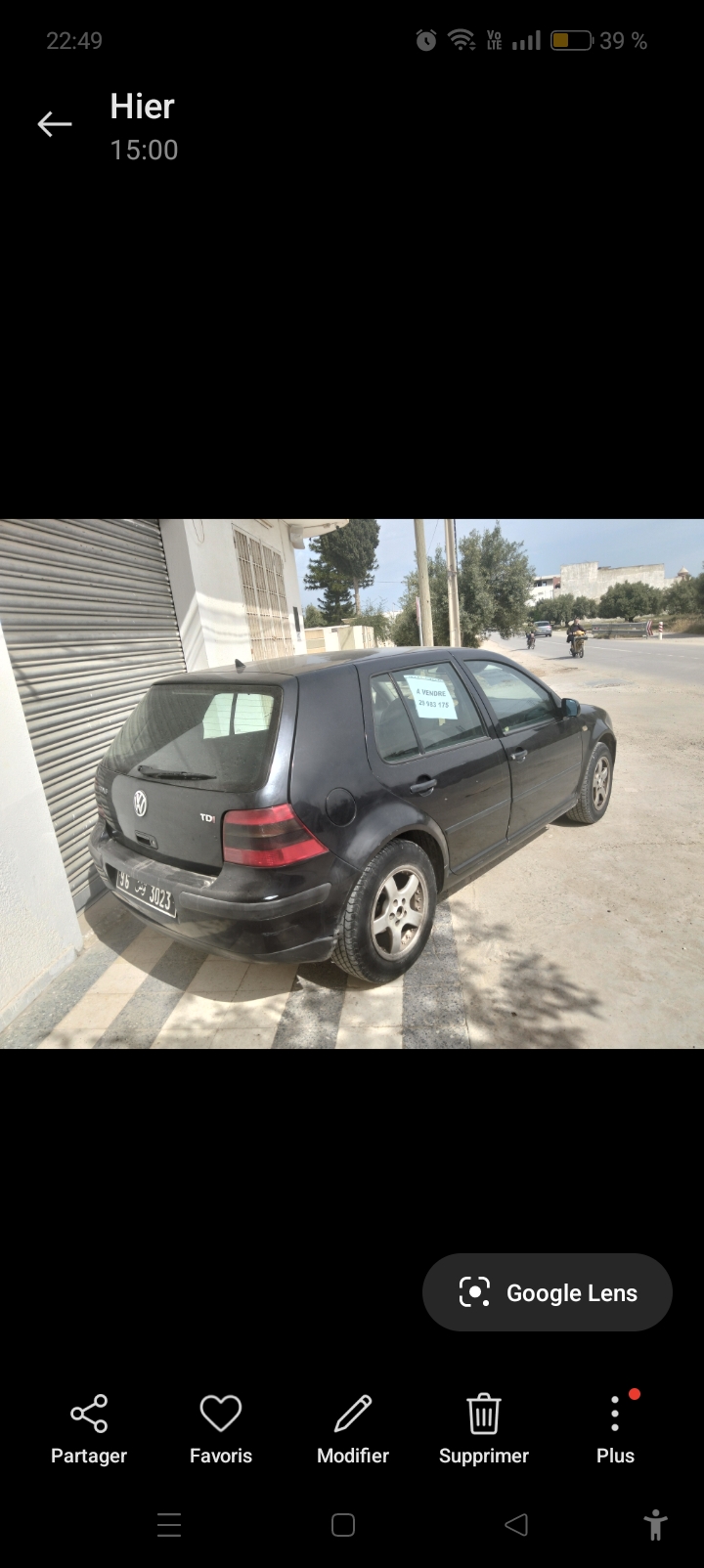 Sayada Lamta Bou Hajar Cite Ennadhour Volkswagen Golf 4 Golf 4 diesel 1 9 tdi