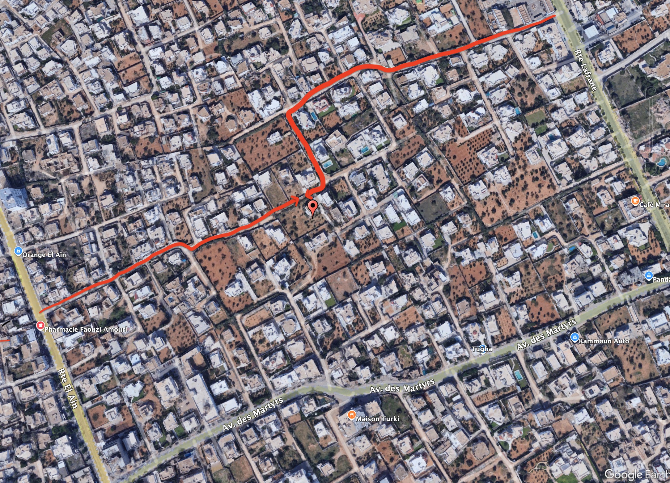 Sfax Ville Sfax Terrain Terrain nu Villa sur terrain 515 m2  route lafrane km 4