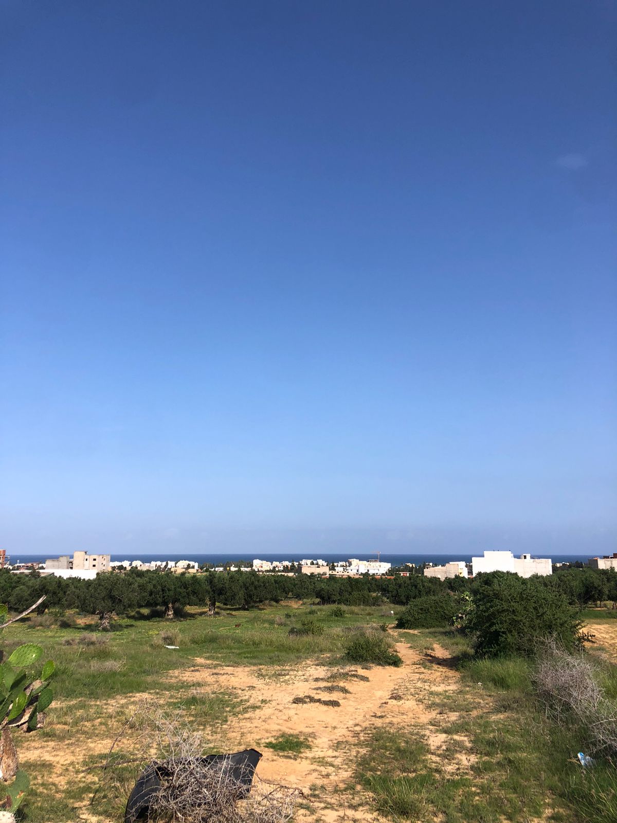 Akouda Chatt Meriem Terrain Terrain nu Lot 600 m2 vue mer
