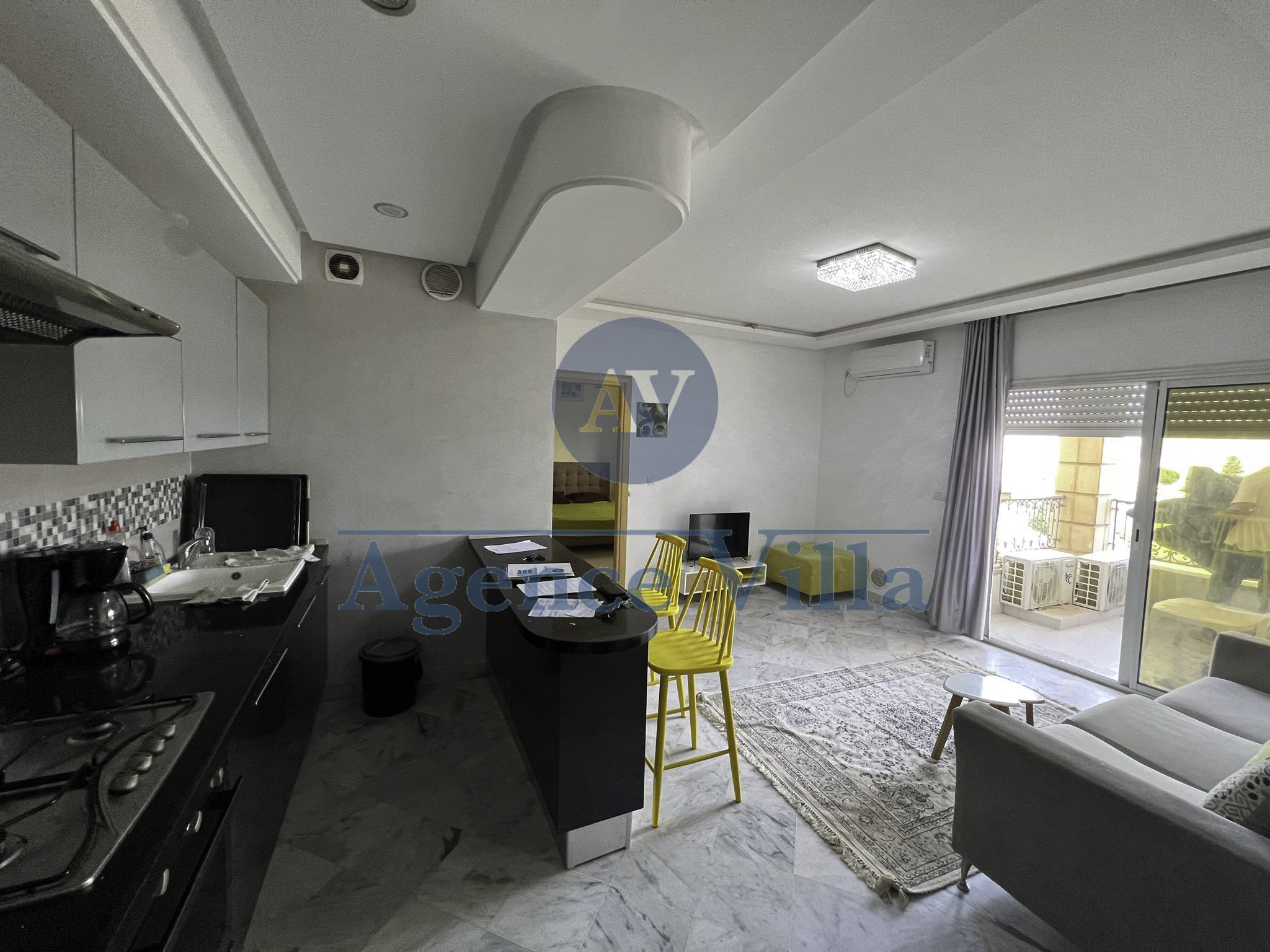 Ain Zaghouan Jardins de Carthage Location Appart. 2 pices Un appartement s1 meubl aux jardin de carthage