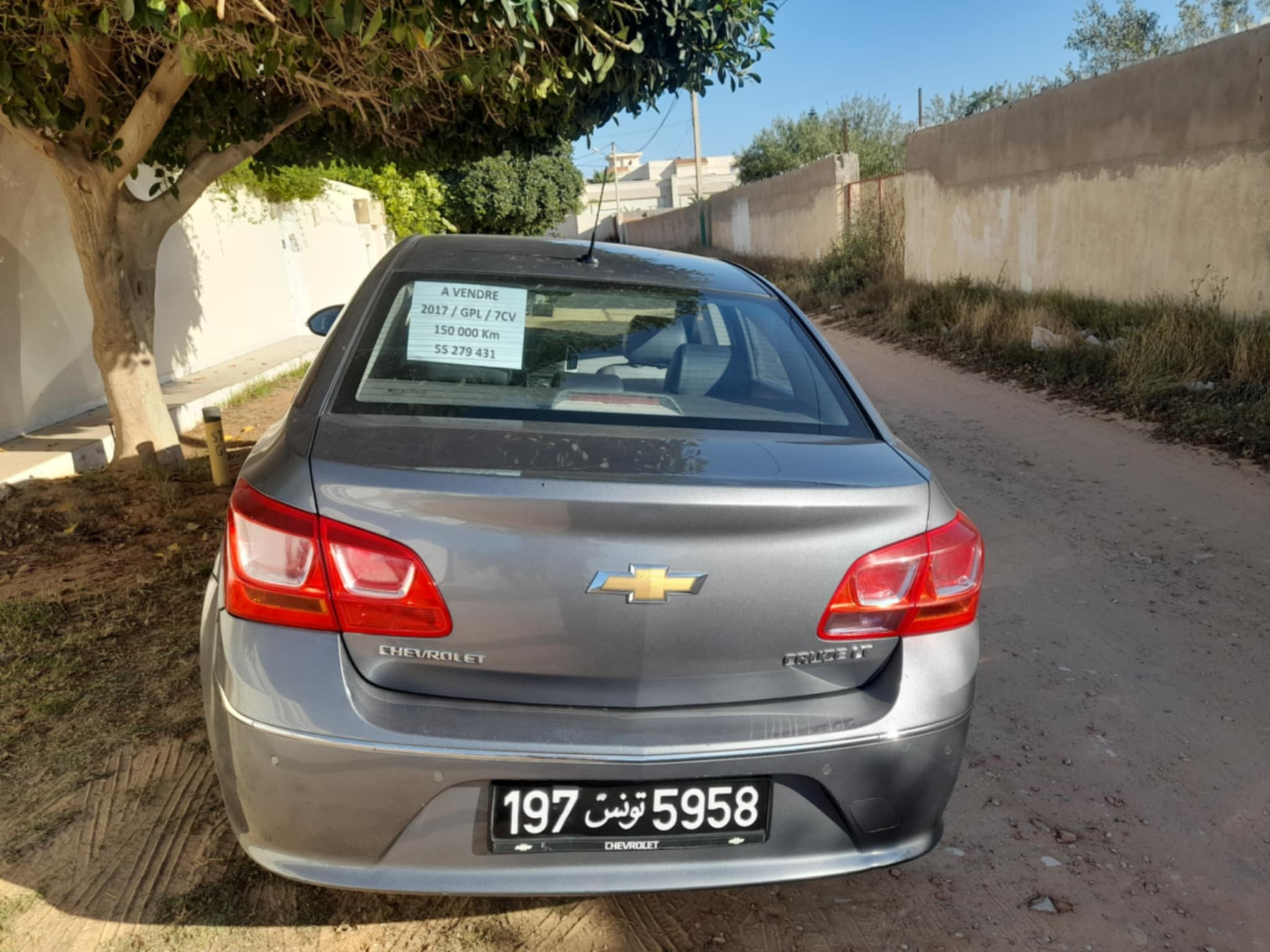Sfax Sud Merkez Ouali Chevrolet CRUZE Chevrolet cruze
