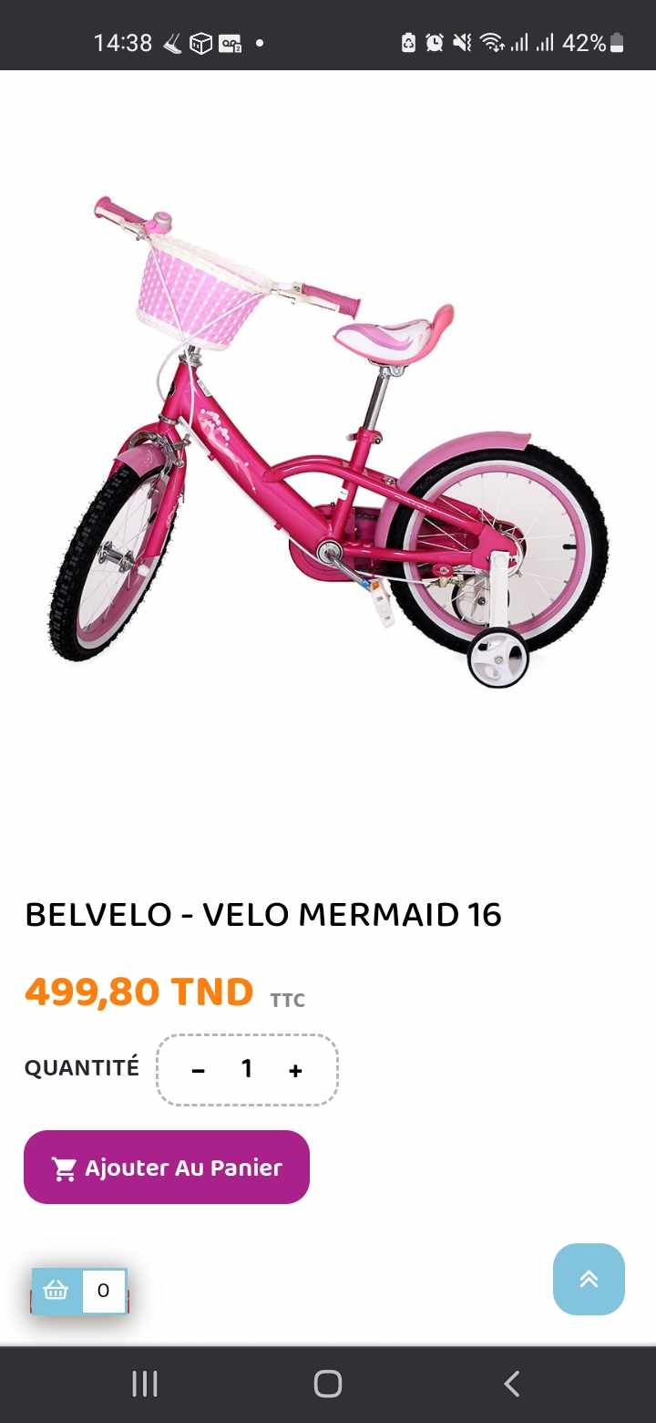 La Soukra Borj Louzir Autre Autre Velo pour fille