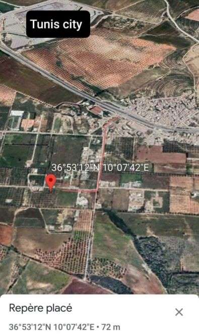 Ariana Ville Riadh Landlous Terrain Terrain nu Terrain  ennahli 514m