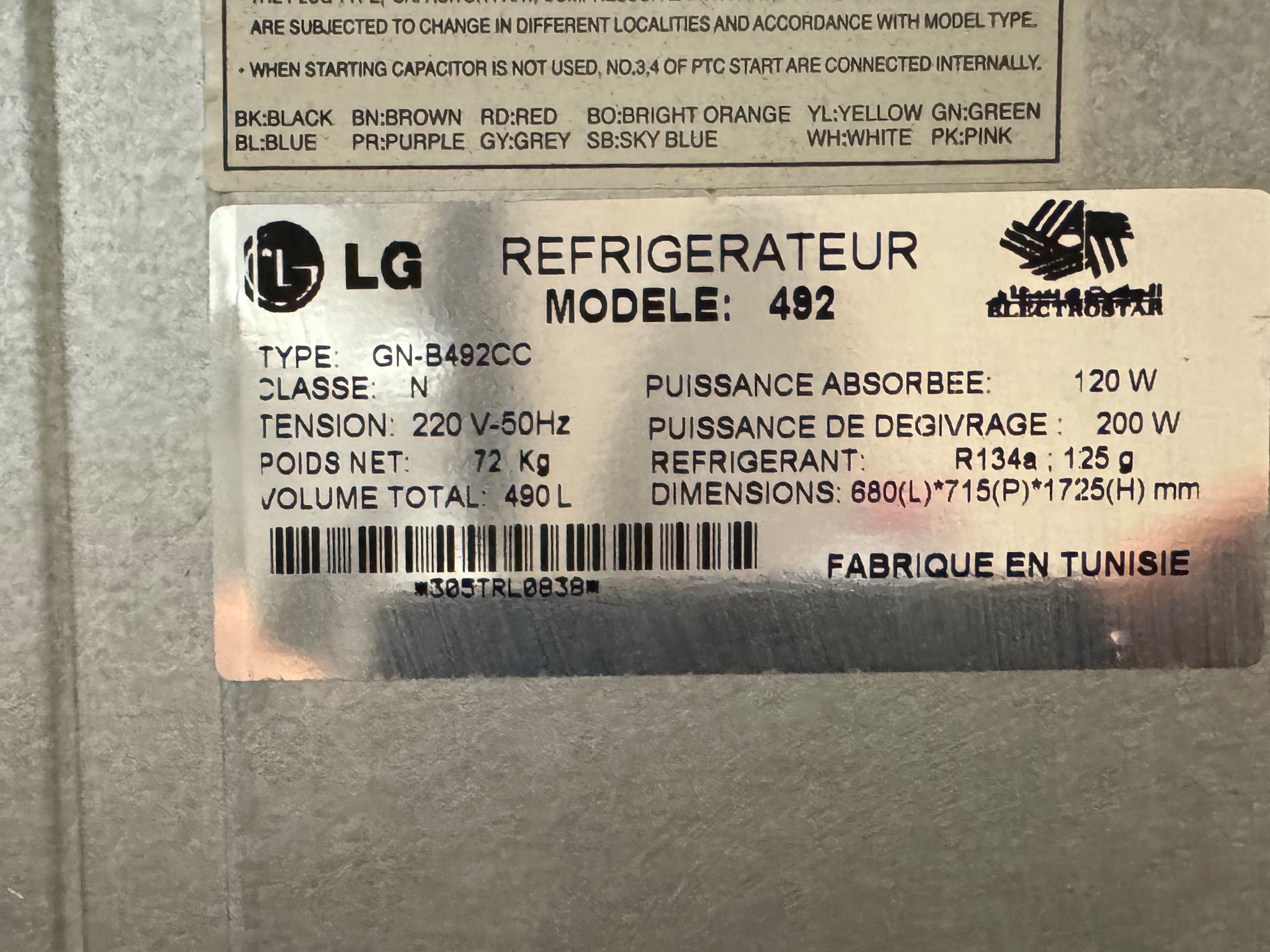 Ben Arous Ben Arous Rfrigrateur 2 portes Autre Refrigerateur lg