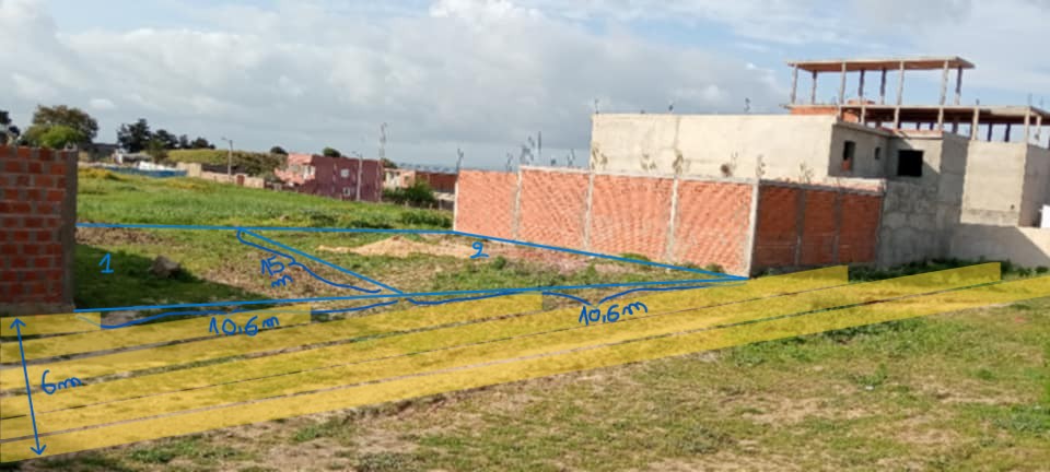Bizerte Sud La Pecherie Terrain Terrain nu Deux lots de terrain  bizerte sud borj jeberi