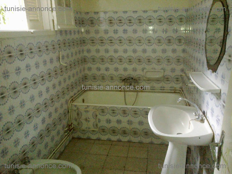 El Kram Le Kram Est Location Appart. 2 pices Rdc villa avec jardin   50 ml du tgm kram plage
