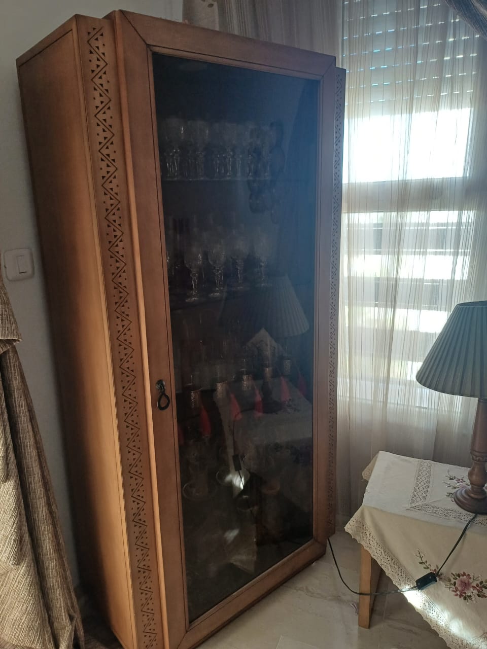 Mnihla Jardins d'el Menzah Salon - Salle  manger  Buffets Argentire en bois 'klam ellouh'