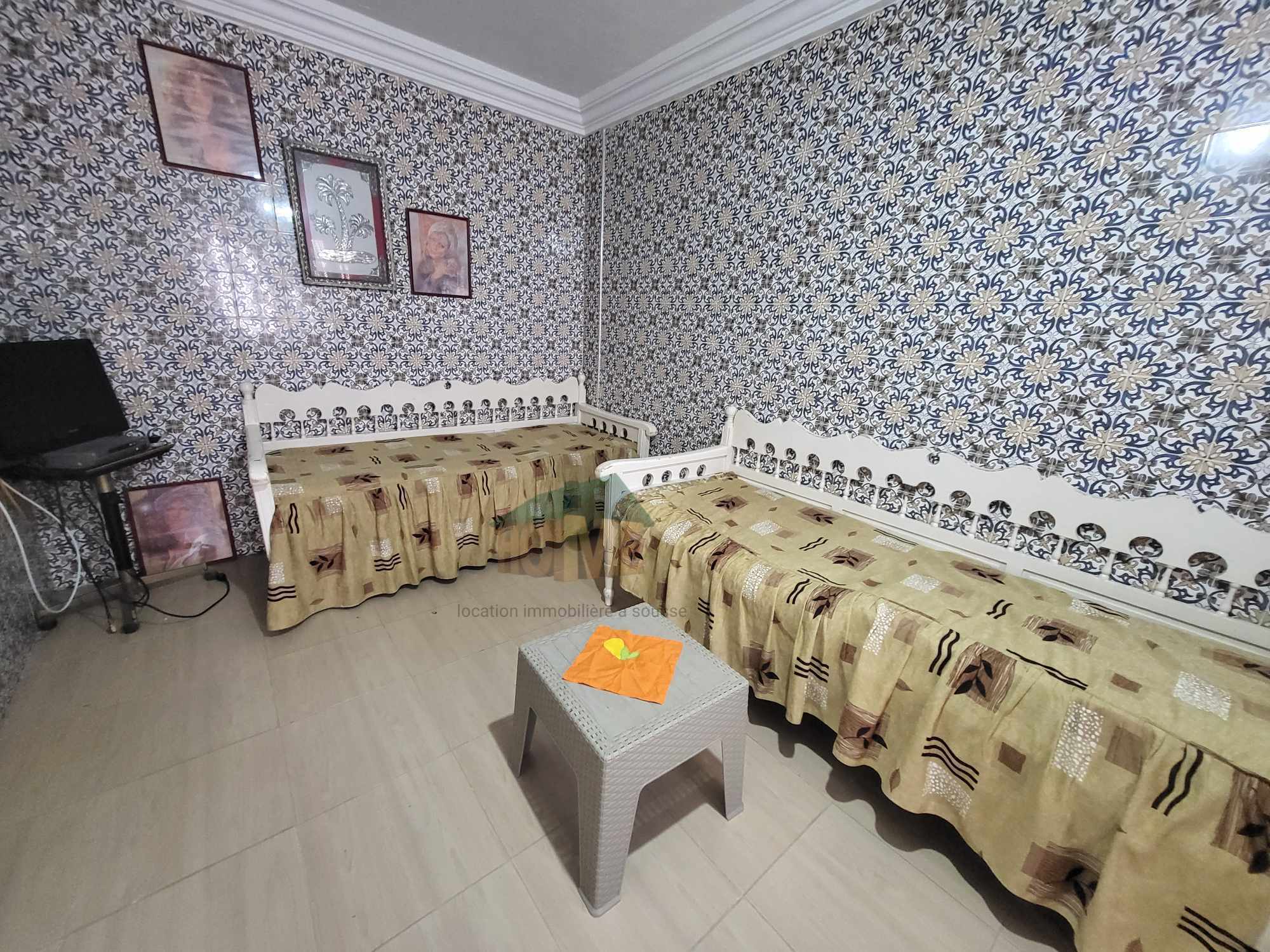 Sousse Ville Sousse Corniche Location Appart. 1 pice S1 meubl a lanne
