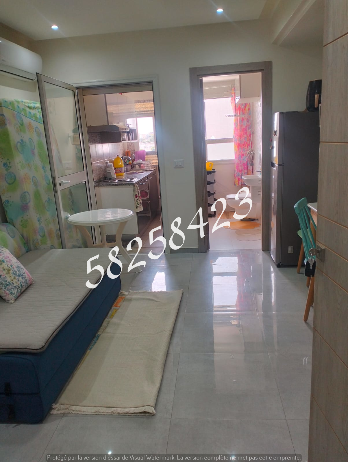 La Marsa El Aouina Vente Appart. 1 pice S plus 0 wahat tel 58258423 fb 7772
