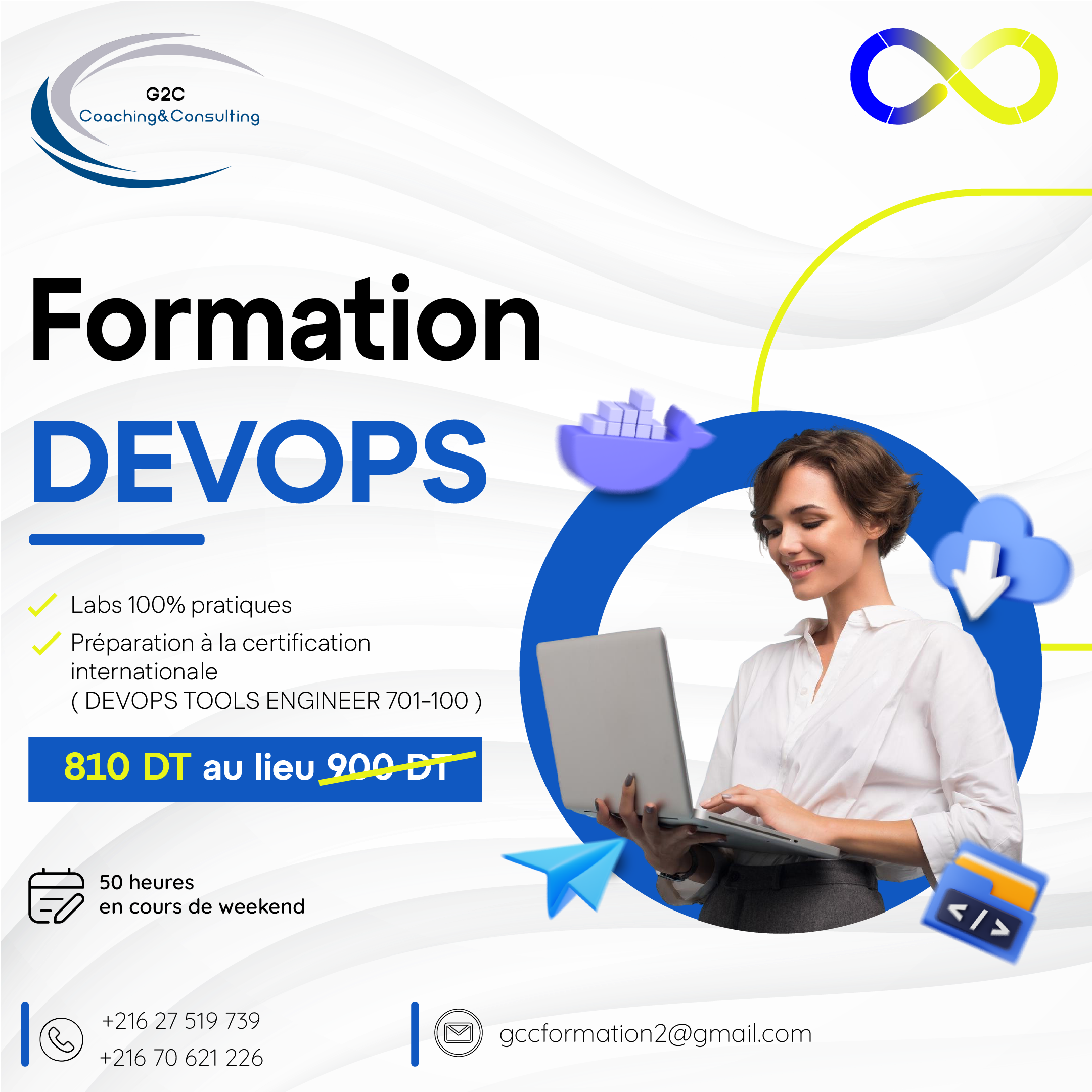 Ariana Ville Ariana En groupe Autre Formation devops  ingnieur outils devops 701 100