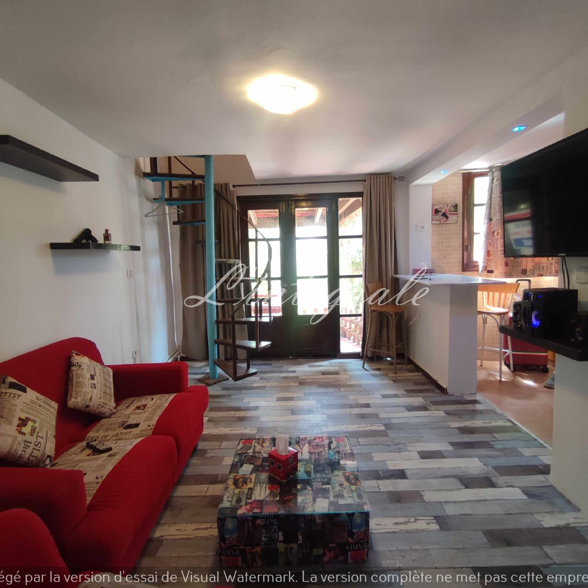 Ariana Ville El Menzah 8 Location Appart. 2 pices Joli loft s1 meubl
