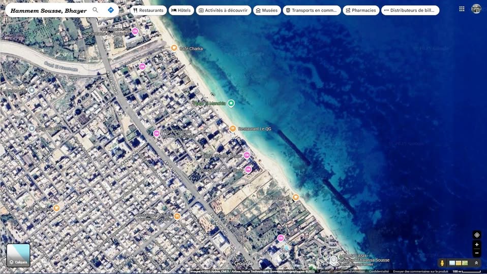 Hammam Sousse Hammam Sousse Terrain Terrain nu Terrain 397m deux faades  hammem sousse bhayer