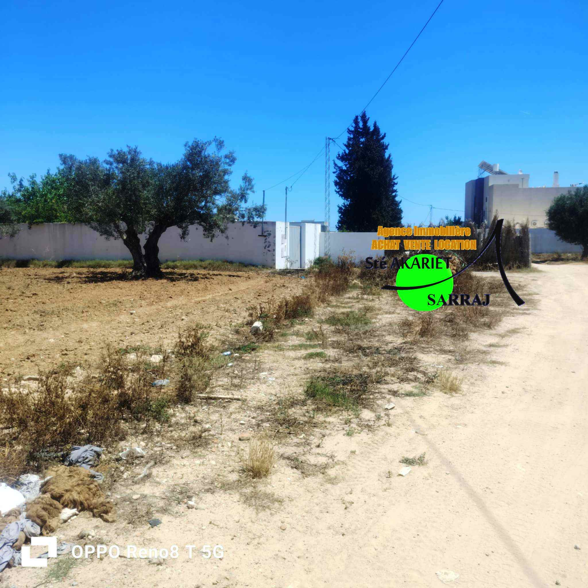 Hammam Sousse El Kantaoui Terrain Terrain nu Lot 1000m deux faades en face htel royal kenz