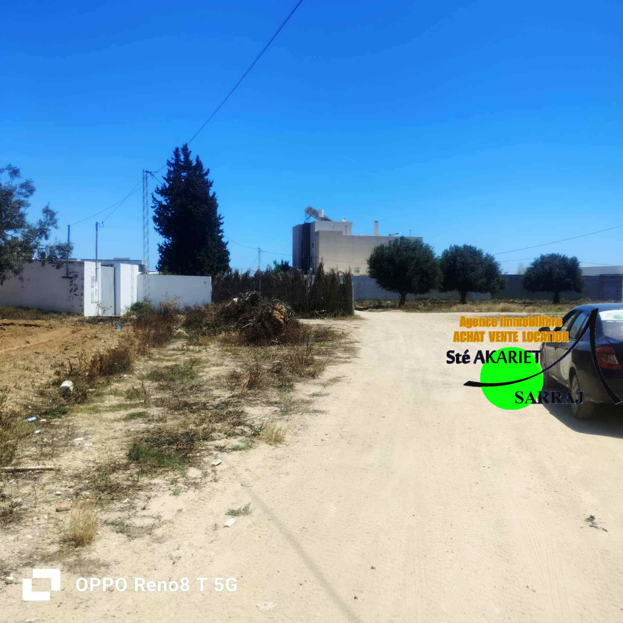 Hammam Sousse El Kantaoui Terrain Terrain nu Lot 1000m deux faades en face htel royal kenz