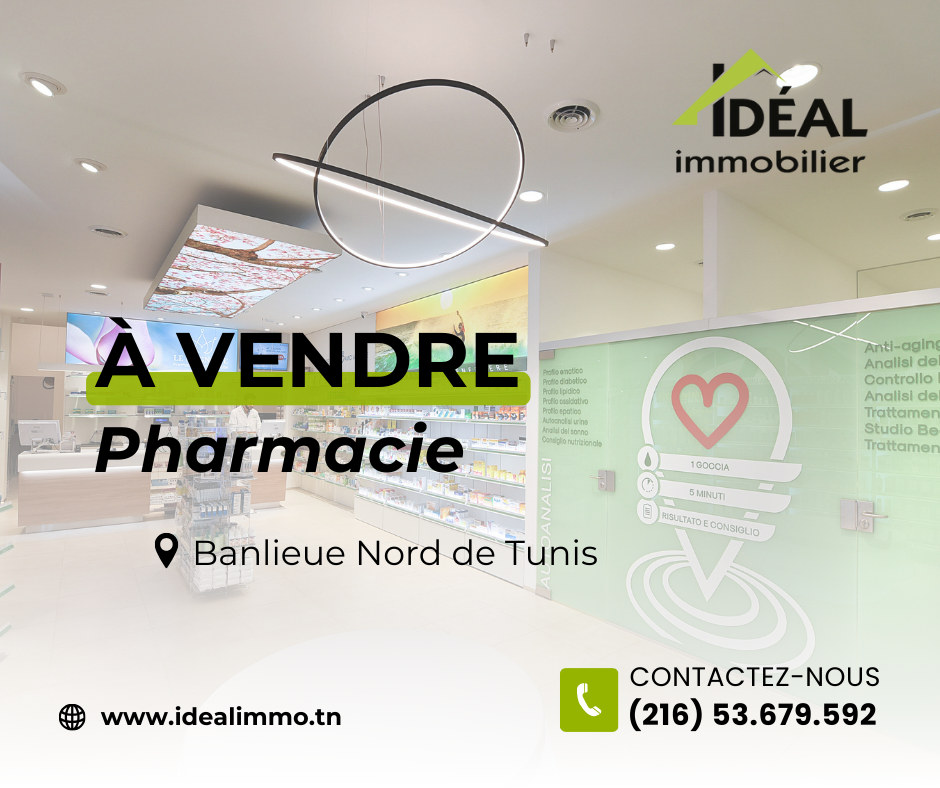 La Marsa Sidi Daoud Bureaux & Commerces Fond de Commerce Av pharmacie banlieue nord de tunis