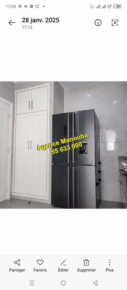 Mannouba La Mannouba Vente Appart. 4 pices Appartement s3 ref45392