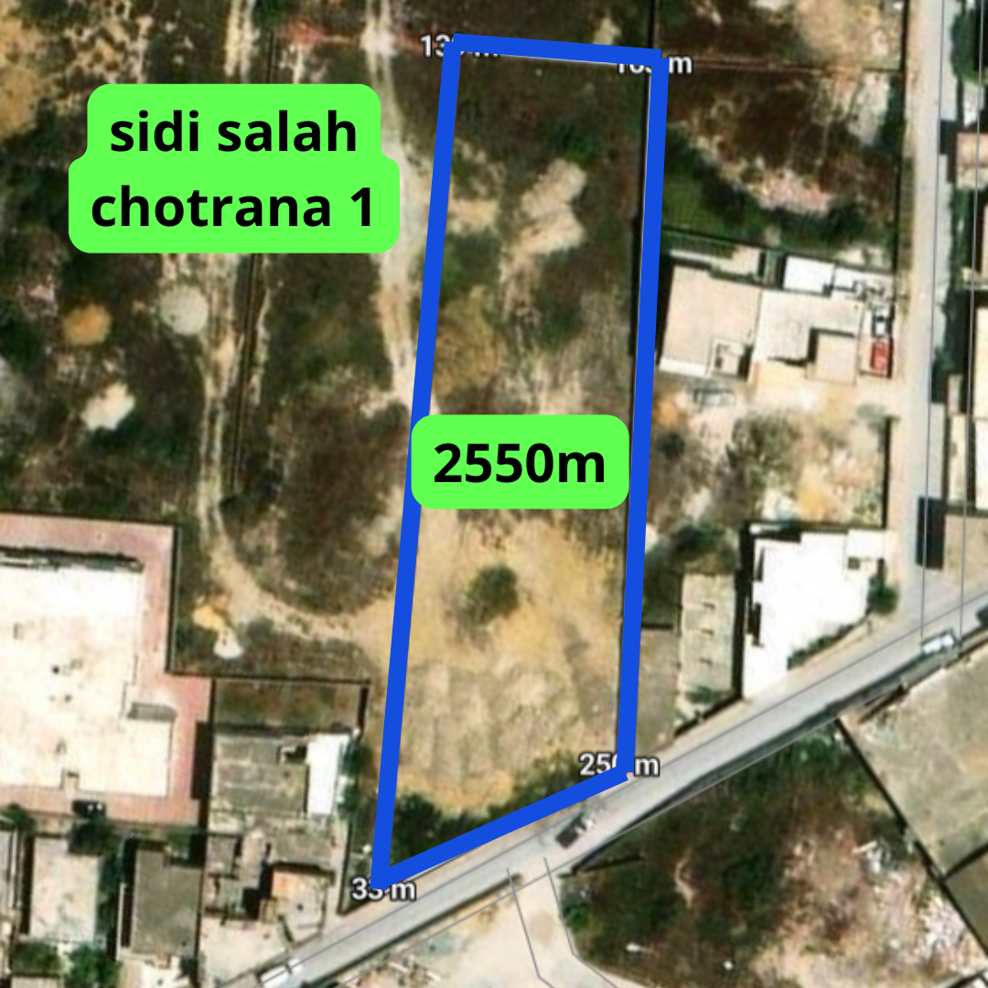 La Soukra Chotrana 1 Terrain Terrain nu 2550m sidi salah la soukra ariana