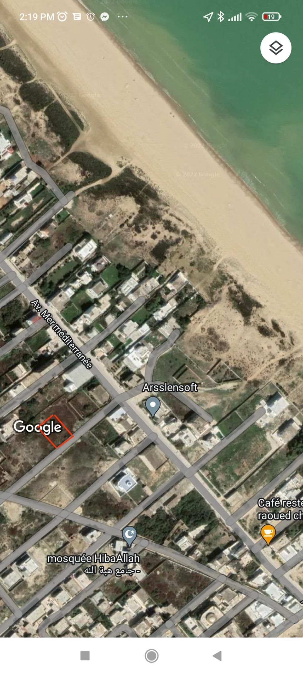 Raoued Raoued Terrain Terrain nu Lot titre individuel viabilis  raoued plage