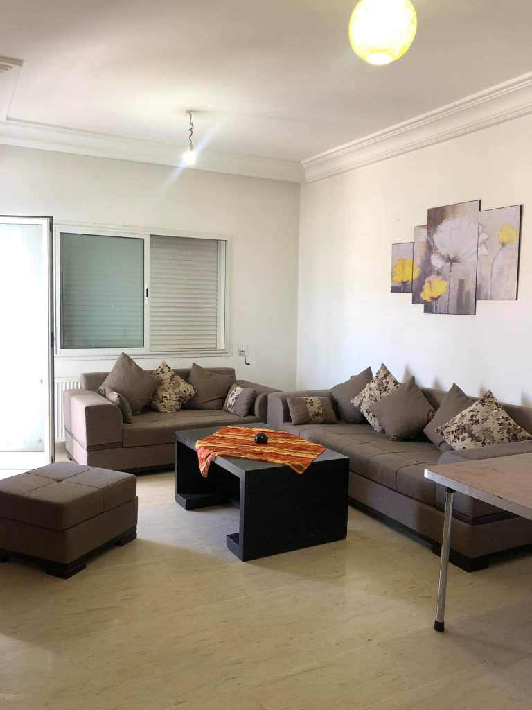 Raoued Ariana Essoughra Location Appart. 2 pices S1 petite ariana immeuble galaxy 5eme etage