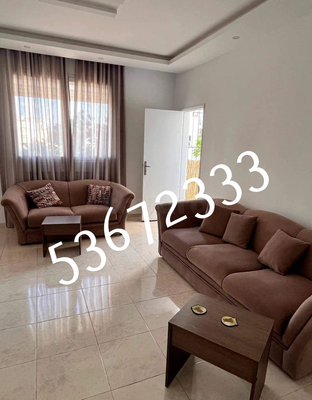 La Marsa El Aouina Location Appart. 2 pices S plus 2 aouina tayeb mhiri