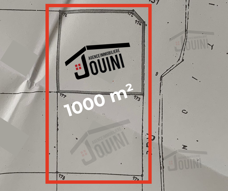 La Soukra Borj Louzir Terrain Terrain nu Terrain constructible 1000 m2  borj louzir
