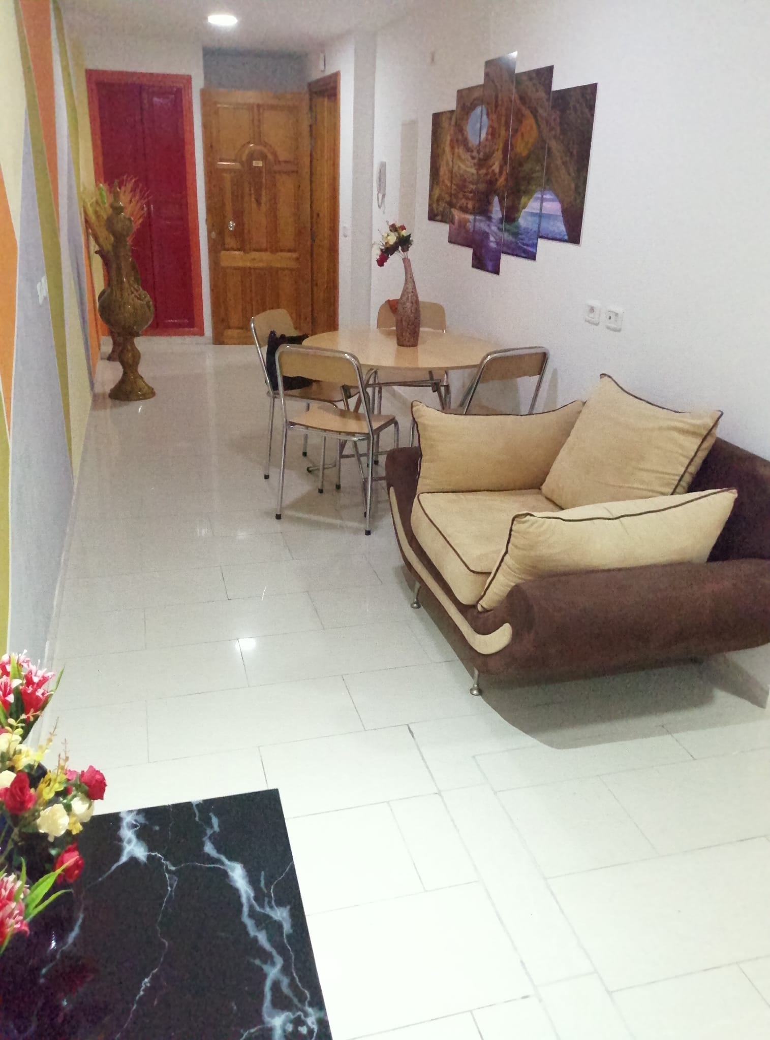 Bab Bhar Republique Location Appart. 2 pices Appt s1 ht standing meubl prs rue palestine