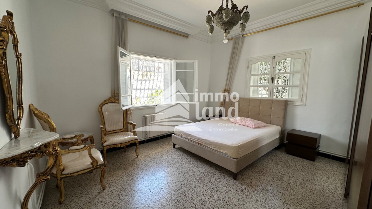 La Marsa Cite Des Juges 2 Location Appart. 5 pices+ Rdc de villa s4 meubl  la marsa