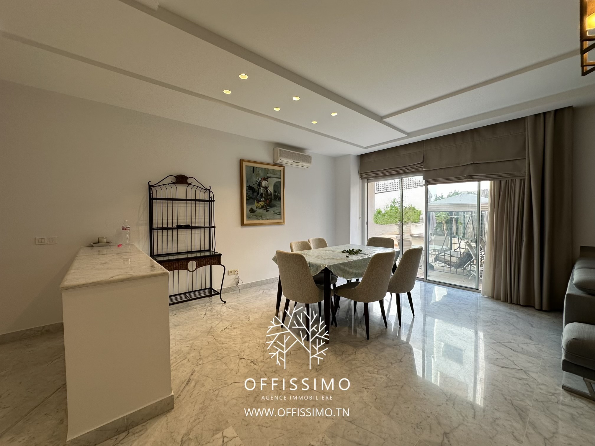La Marsa Berge Du Lac Location Appart. 3 pices Appartement s3 meubl lac 1  avec grande terrasse
