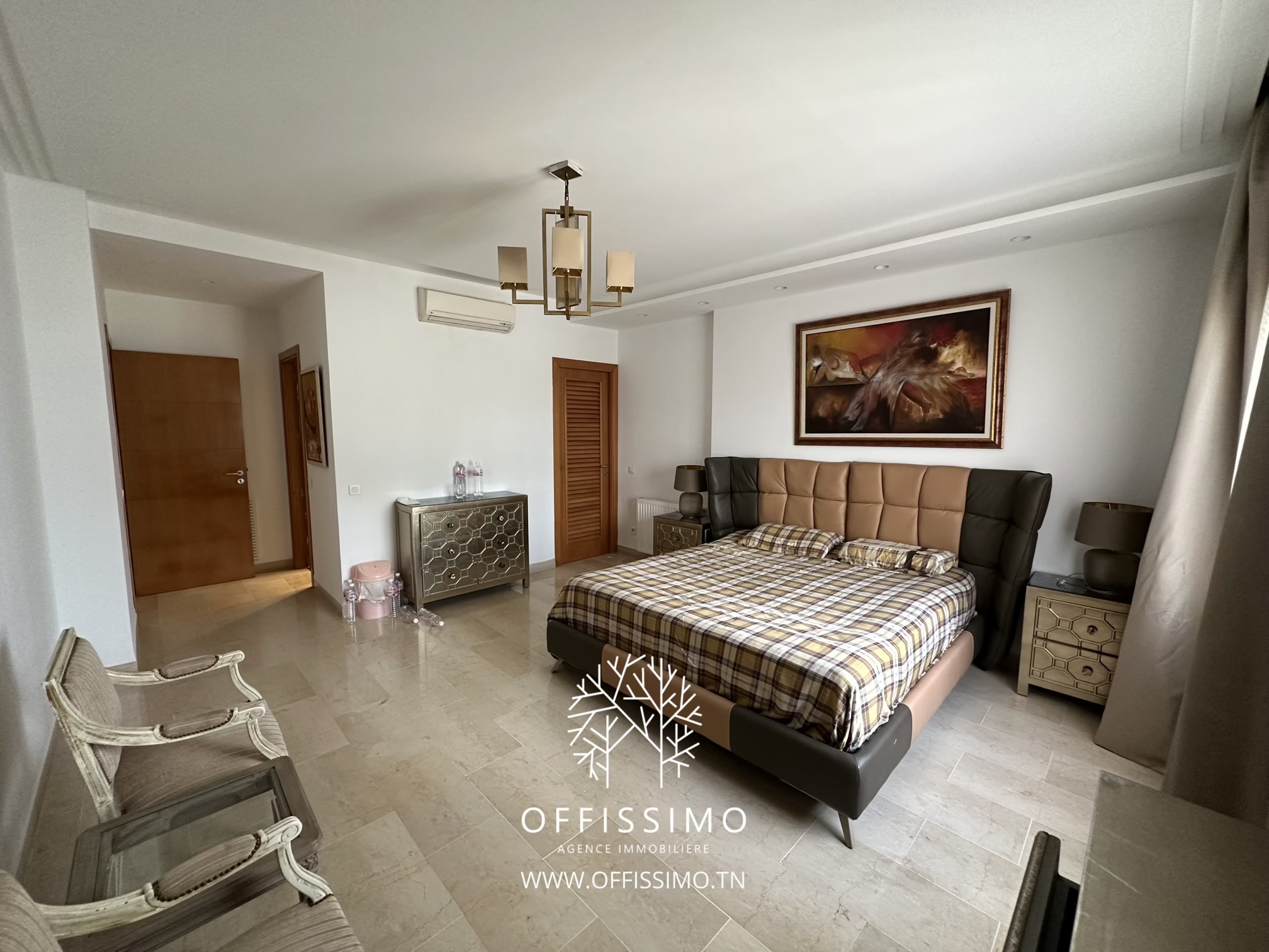 La Marsa Berge Du Lac Location Appart. 3 pices Appartement s3 meubl lac 1  avec grande terrasse