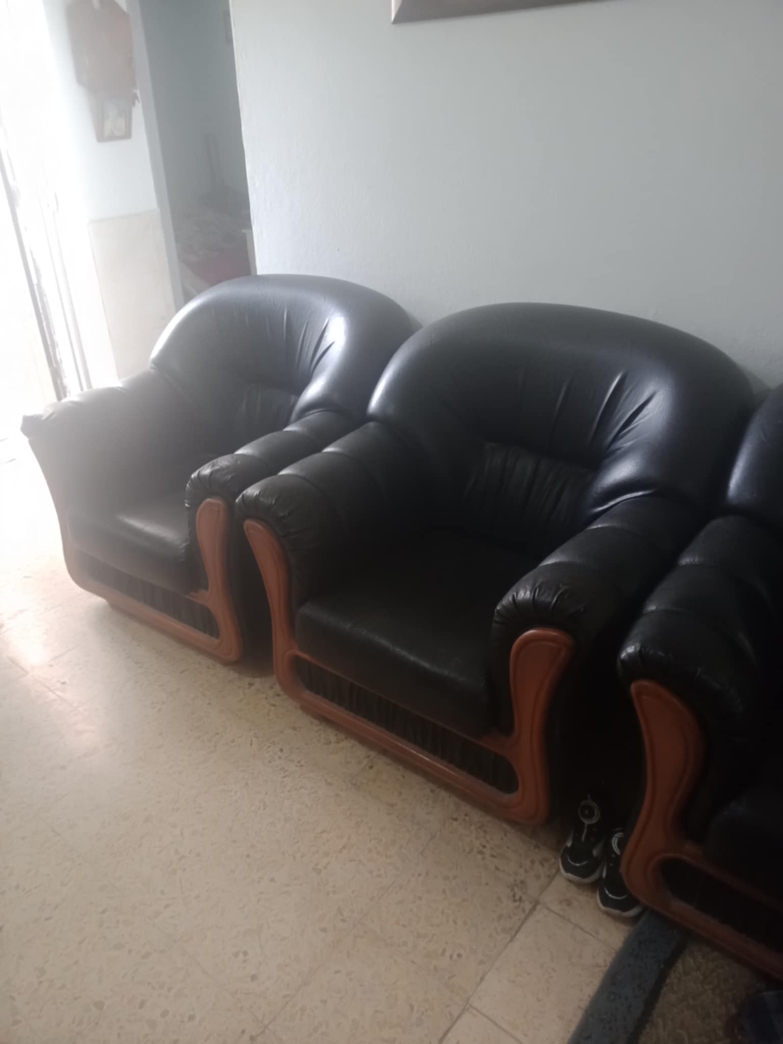 Le Kef Ouest Kef Ouest Salon - Salle  manger  Salons Salon cuire en trs bonne tat