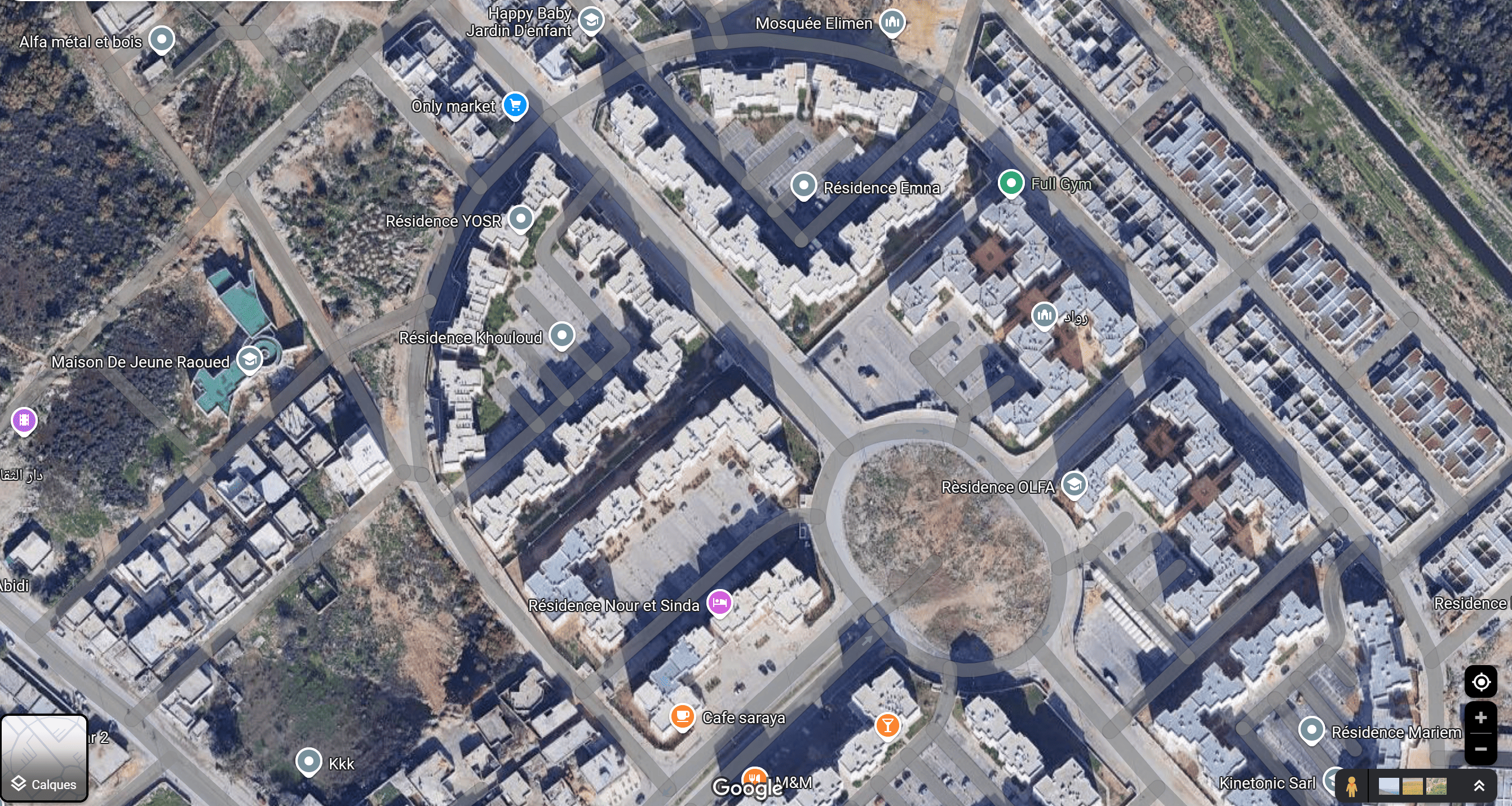 Raoued Cite Ennour Jaafar Vente Appart. 2 pices Appartement s2
