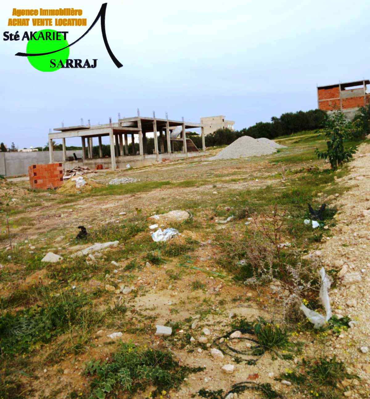 Akouda Chatt Meriem Terrain Terrain nu Lots approuv 370m et 390m et 400m  chatt mariem