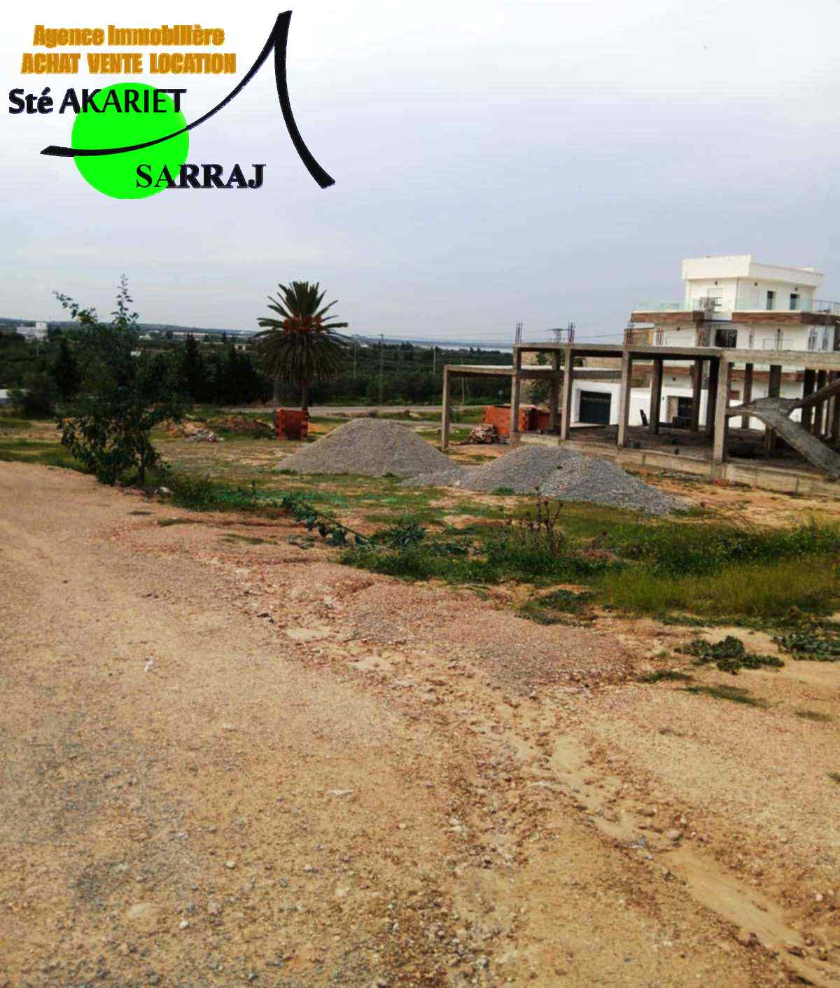 Akouda Chatt Meriem Terrain Terrain nu Lots approuv 370m et 390m et 400m  chatt mariem