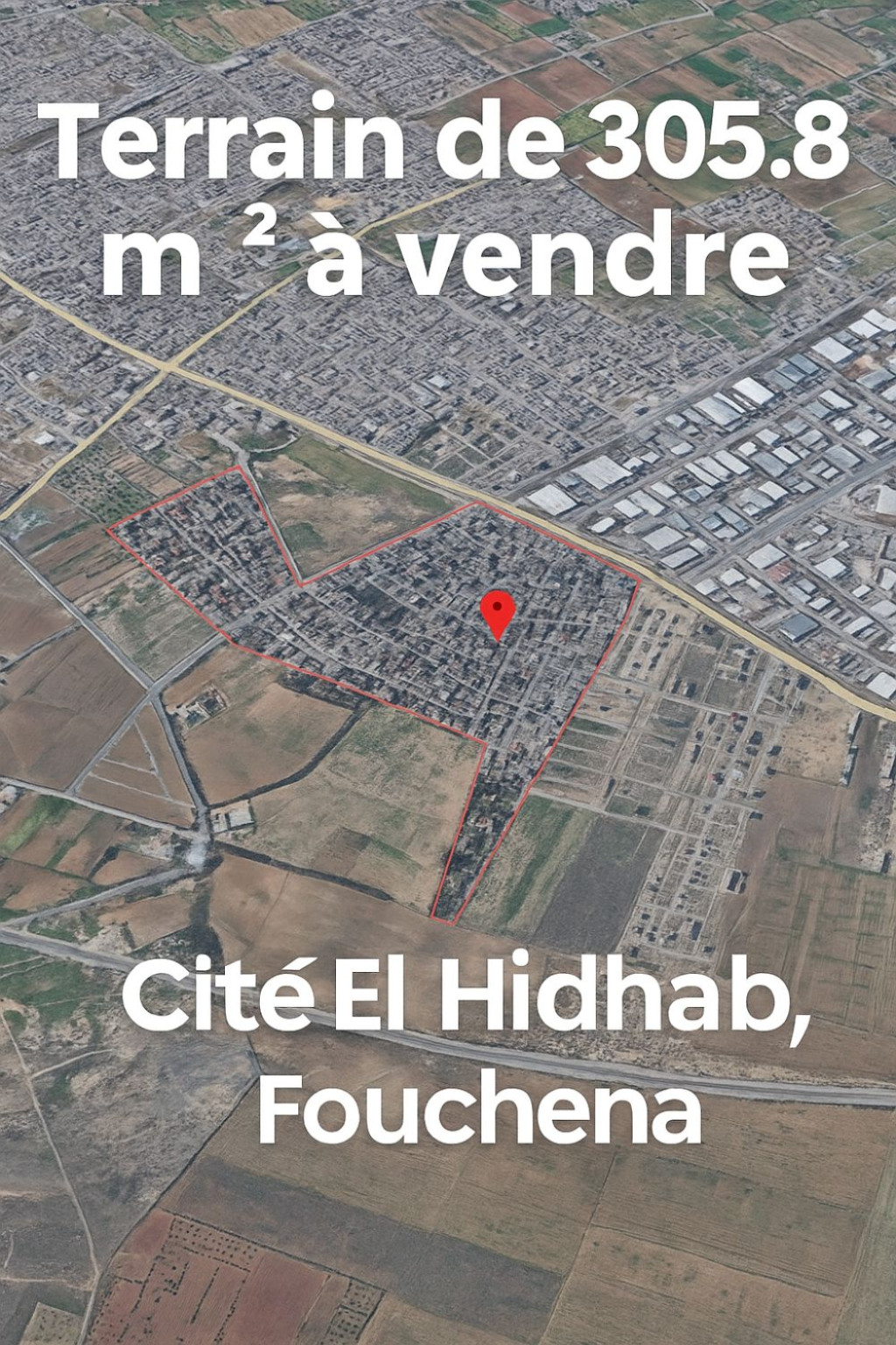 Fouchana Fouchana Terrain Terrain nu Terrain de 306   fouchana