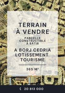 Hammam Chatt Borj Cedria Vente Surfaces A  terrain a borj cedria