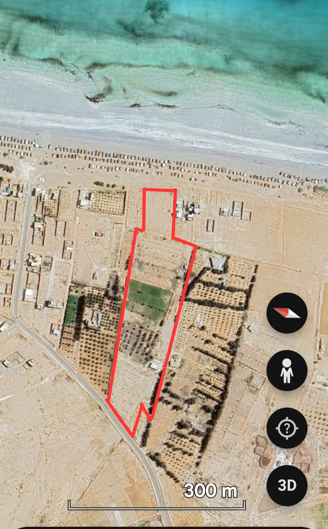 El Metouia Oudhref Terrain Terrain agricole 3 hectares front mer