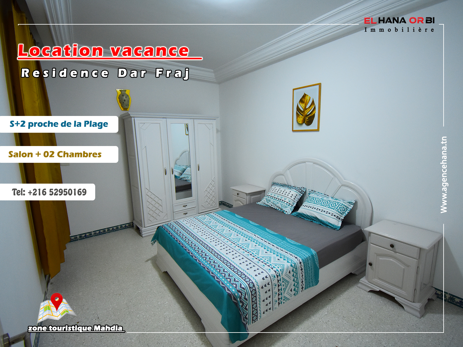 Mahdia Mahdia Location vacances Appart. 2 pices S2 rz dar fraj pour vacance dt  mahdia