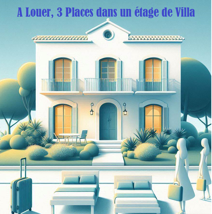 Mannouba La Mannouba Location Appart. 3 pices 3 places dans un tage de villa meuble