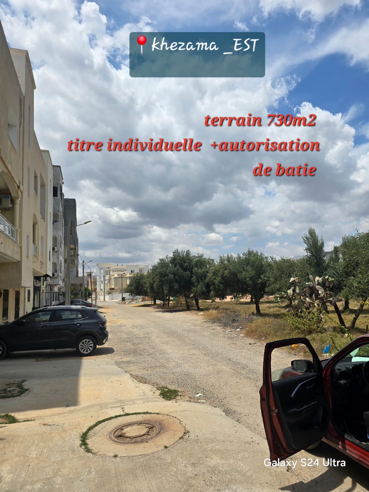 Sousse Jaouhara Sousse Khezama Terrain Terrain nu Terrain khezama est 730  titre bleux