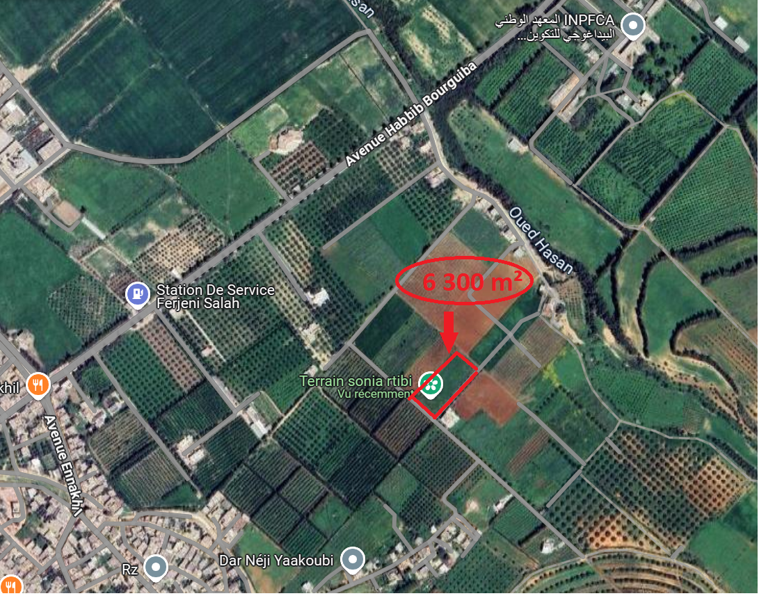 Sidi Thabet Sidi Thabet Terrain Terrain agricole Superbe terrain avec certificat de proprit