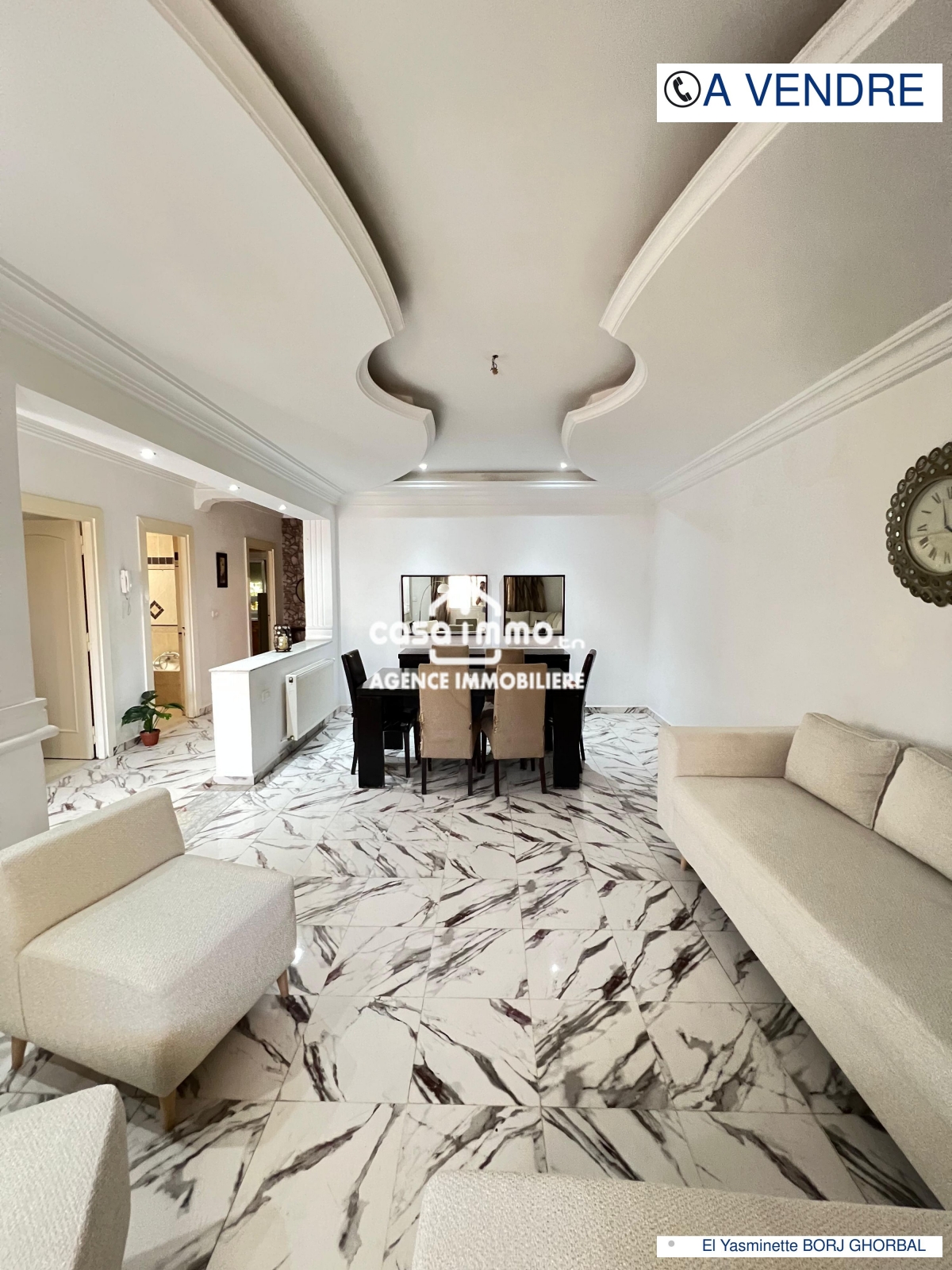 Nouvelle Medina El Yasminette Vente Appart. 3 pices Etage de villa s3 1er etage