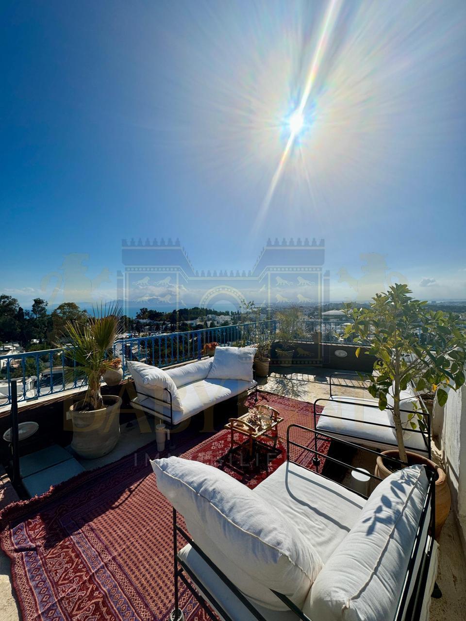Carthage Sidi Bousaid Location Duplex Duplex avec une vue  sidi bou said