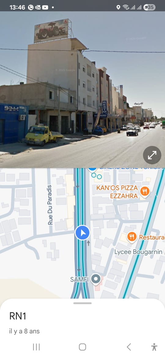 Hammam Lif Bou Kornine Location Surfaces Panneau publicitaire