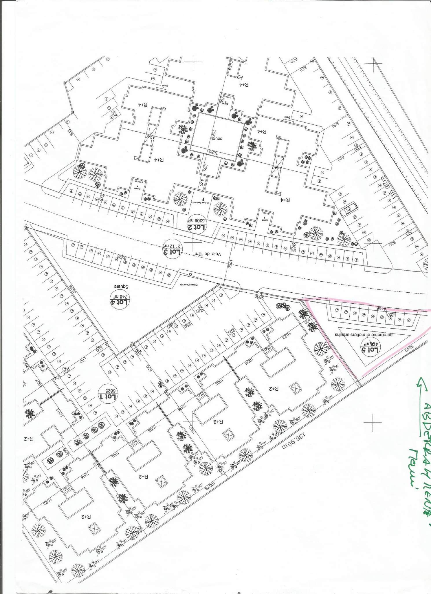 La Soukra Cite Hedi Nouira Vente Surfaces Terrain commerciale  lotissement al khalil