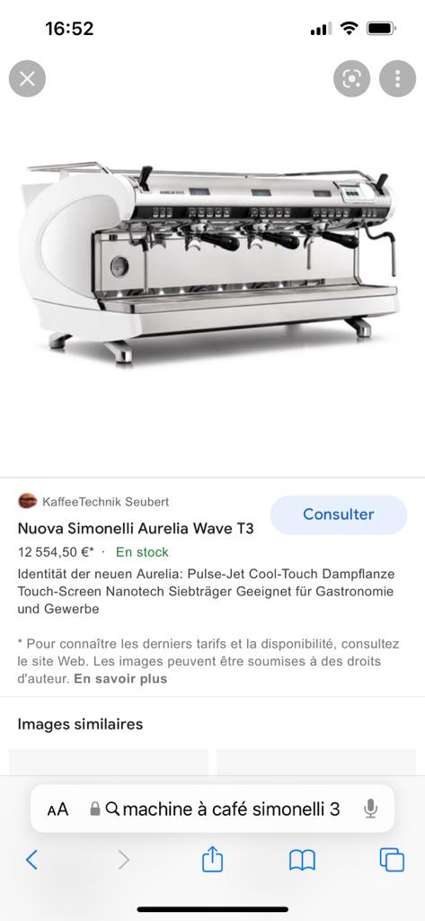 Raoued Borj Touil Cafetire & expresso Autre Machine  caf professionnelle nuova simonelli