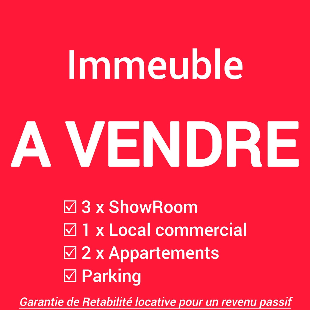 Zaghouan Zaghouan Vente Maisons Immeuble a double facade